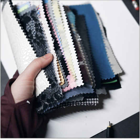 Fabric Swatch Pack – 50 Premium Fabric Samples (15cm x 15cm)