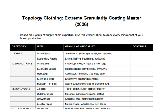 The Ultimate Apparel Costing & Profit Margin Master (2026 Edition)